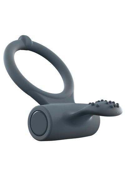 Ерекційне кільце Dorcel Power Clit Plus з вібрацією, перезаряджається, з язичком та щіточкою SO1417
