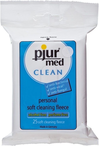 Вологі серветки pjur MED Clean 25 штук PJ10430
