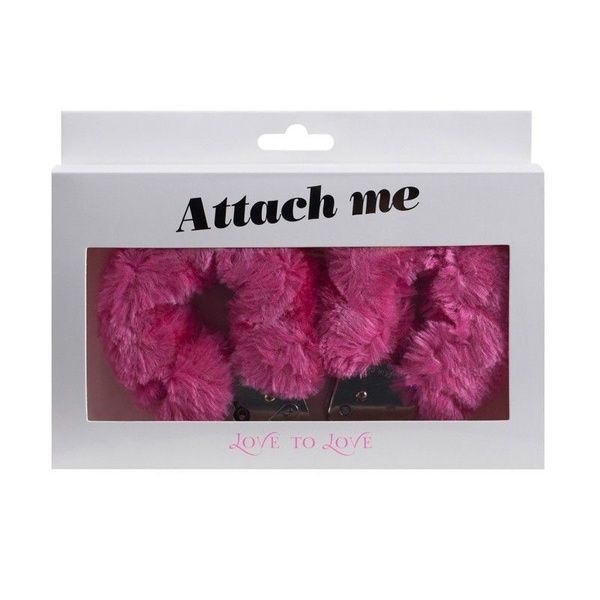 Наручники з плюшевою обробкою Love To Love ATTACH ME Pink SO1401