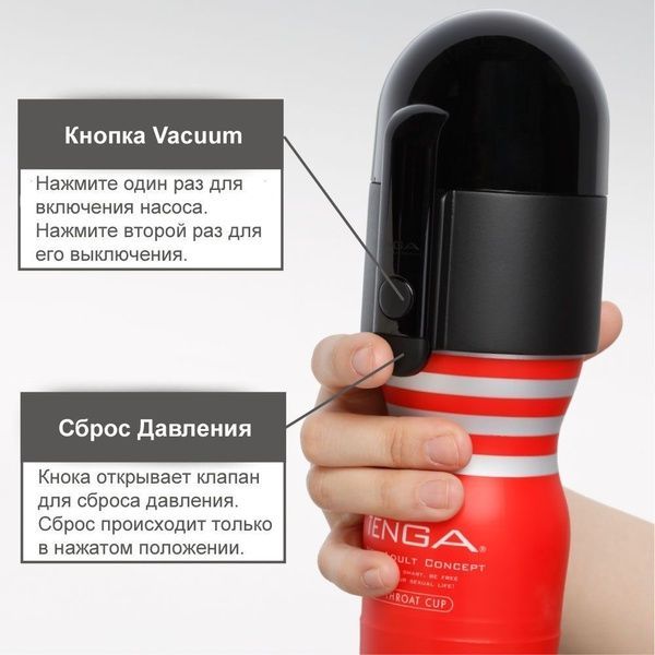 Вакуумна насадка Tenga Vacuum Controller, єдиний, що смокче (без мастурбатора) SO7122