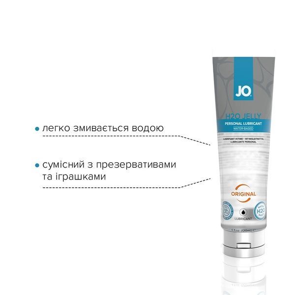 Густий лубрикант на водній основі System JO H2O JELLY &mdash; ORIGINAL (120 мл), без парабенів та гліколю SO1453