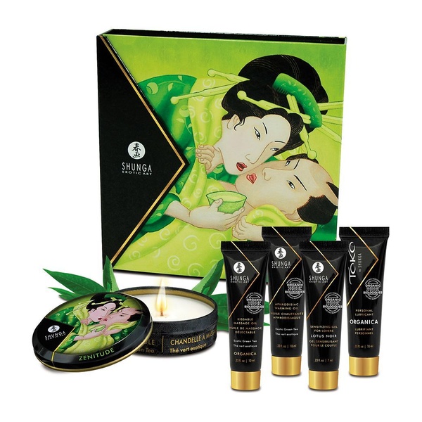 Подарунковий набір Shunga GEISHAS SECRETS ORGANICA – Exotic Green Tea: для шикарної ночі вдвох SO2558