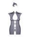 Еротичний костюм стюардеси Obsessive Stewardess 3 pcs costume grey S/M, сірий SO7308 5