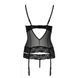 Корсет з відкритими грудьми NORTH CORSET black L/XL - Passion Exclusive, пажі, трусики, шнурівка PS24004 6