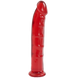 Фалоімітатор Doc Johnson Jelly Jewels Dong & Suction Cup Red, діаметр 3,6 см, антибактеріальний ПВХ SO2005 1
