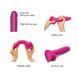 Реалістичний фалоімітатор Strap-On-Me Sliding Skin Realistic Dildo Fuchsia - L, ефект рухливої шкіри SO6257 3