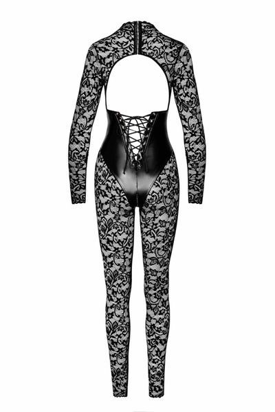 Комбінезон Noir Handmade F299 Enigma lace catsuit with underbust bodice - S SX0231