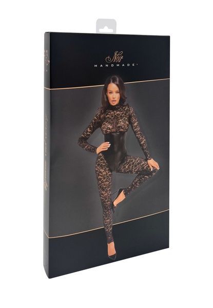 Комбінезон Noir Handmade F299 Enigma lace catsuit with underbust bodice - S SX0231