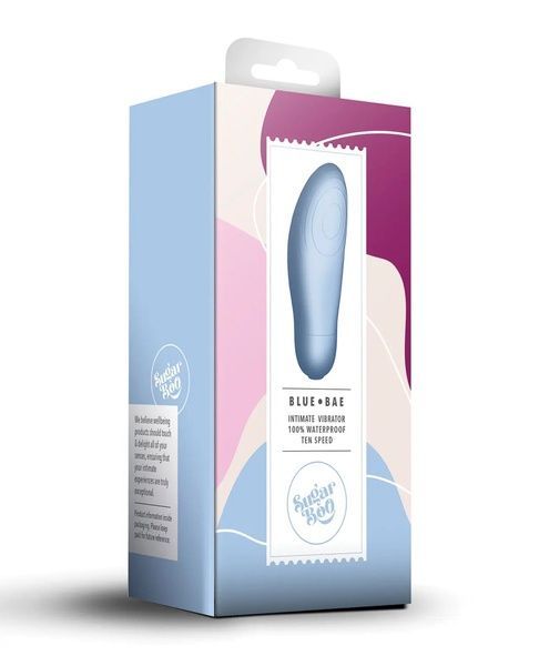 Кліторальний вібратор SugarBoo Blue Bae, працює від батарейок (у комплекті) SO7660