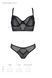 Комплект Passion DROSERA SET black, L/XL, сітка+мереживо, бюстьє та трусики танга SX0479 5