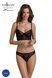 Комплект Passion DROSERA SET black, L/XL, сітка+мереживо, бюстьє та трусики танга SX0479 1