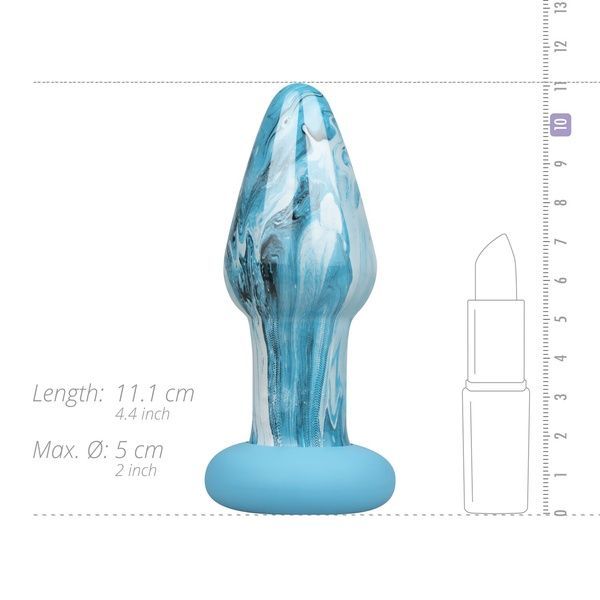 Скляна анальна пробка Gildo - Ocean Curl Glass Butt plug SO8895