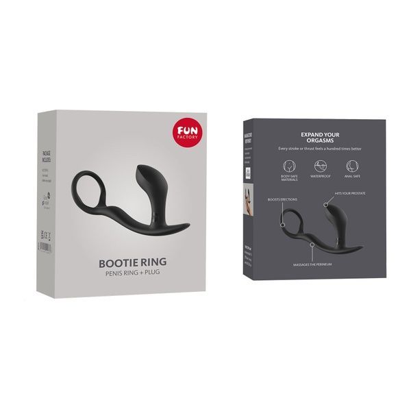 Анальна пробка з ерекційним кільцем Fun Factory BOOTIE RING slate SX0972