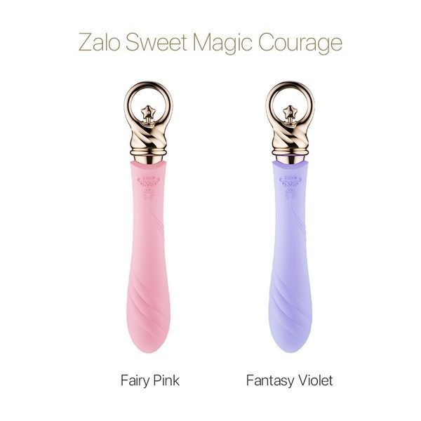 Вібратор для точки G із підігрівом Zalo Sweet Magic - Courage Fairy Pink SO6674