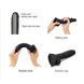 Реалістичний фалоімітатор Strap-On-Me Sliding Skin Realistic Dildo Black - XL, ефект рухливої шкіри SO6258 3