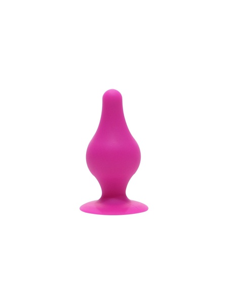 Анальна пробка SilexD (Model 2 size XS) Pink двошаровий, силікон+Silexpan, діаметр 2,9 см SO6738