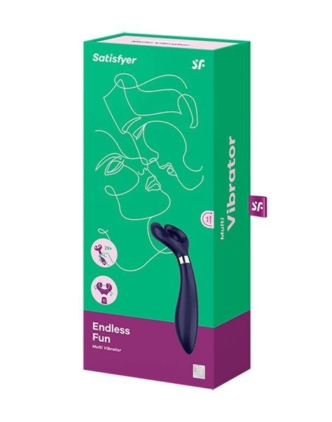 Вібратор для пар Satisfyer Endless Fun Blue, три мотори, багатофункціональний SO6992