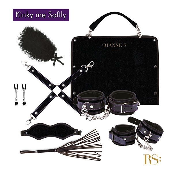 Подарунковий набір для BDSM RIANNE S — Kinky Me Softly Black: 8 предметів для задоволення SO3864