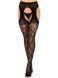 Чулки Leg Avenue Eyelet lace suspender hose Black One Size SX1063 фото 5