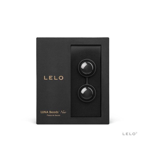 Вагінальні кульки LELO Luna Beads Noir Black, зміщений центр ваги, діаметр 2,9 см, 2х37 г SO8685