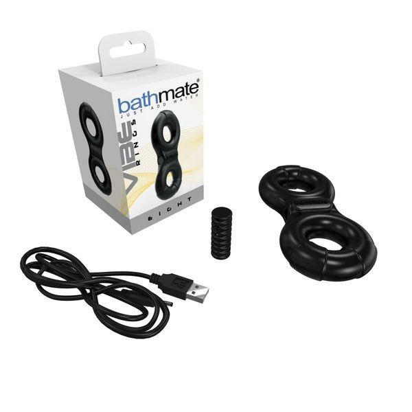 Ерекційне віброкільце Bathmate Vibe Ring Eight, подвійне, для члена і мошонки SO2441