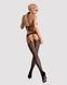 Сітчастий бодістокінг з імітацією топа, пояса та панчохи Obsessive Bodystocking N108 S/M/L, чорний, SO7252 4