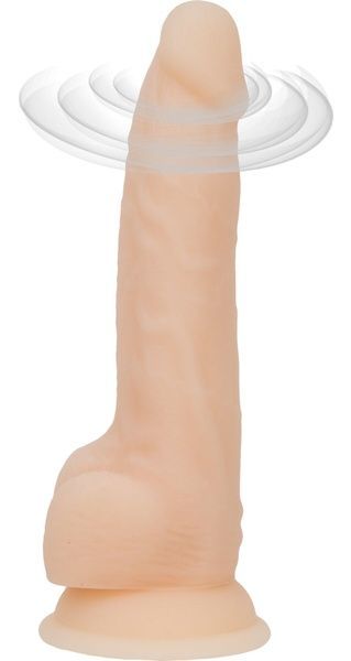 Фалоімітатор з вібрацією та ротацією Naked ADDICTION James 8&Prime; Rotating & Vibrating Dong, пульт ДК SO5587