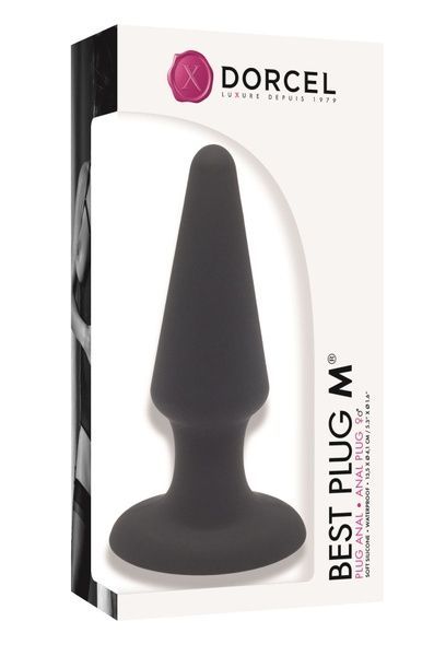 Анальна пробка Dorcel Best Plug M м'який soft-touch силікон, макс. діаметр 4,1см SO2048