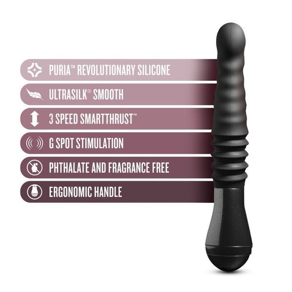 Пульсатор Temptasia by Blush - Lazarus Thrusting Dildo - Black SO8836