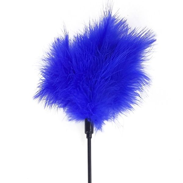 Лоскітка синя Art of Sex - Feather Paddle, перо молодого індика SO6613