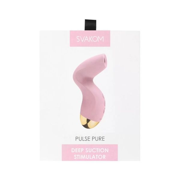 Вакуумний кліторальний стимулятор Svakom Pulse Pure Pale Pink, 5 режимів, 5 інтенсивностей у кожному SO6993