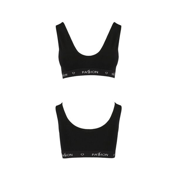 Спортивний топ з широкою гумкою Passion PS004 TOP black, size S SO4221
