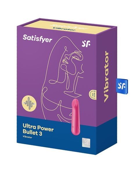 Вибропуля перезаряжаемая Satisfyer Ultra Power Bullet 3 Red SO5427 фото