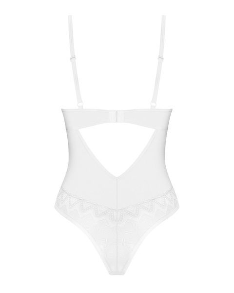 Боди Obsessive Alissium Teddy XS/S, лиф с мягкой чашкой, высокие вырезы для ног SX0594 фото