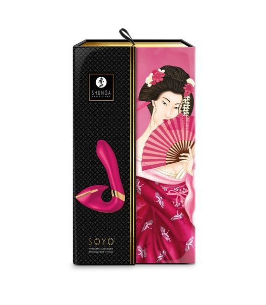 Вагінально-кліторальний вібратор Shunga Soyo Raspberry SO6906