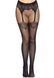 Leg Avenue Fishnet tights with backseam Black O/S SO8581 1