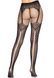 Leg Avenue Fishnet tights with backseam Black O/S SO8581 2