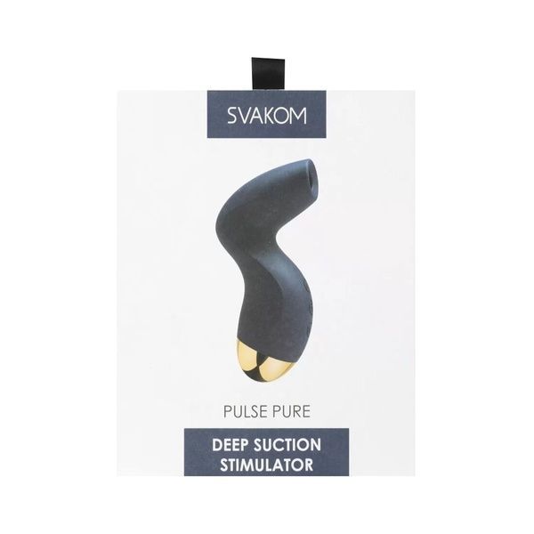 Вакуумний кліторальний стимулятор Svakom Pulse Pure Navy Blue, 5 режимів, 5 інтенсивностей у кожному SO6994
