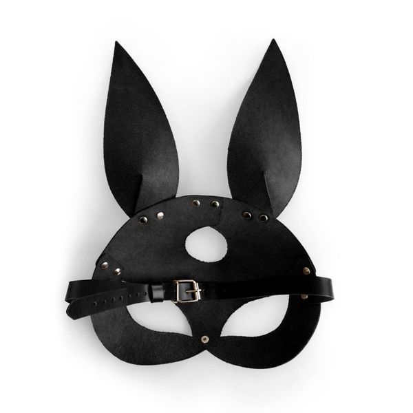 Шкіряна маска Зайчика Art of Sex - Bunny mask, колір Лавандовий SO9644