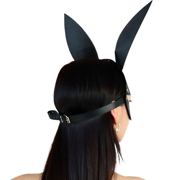 Шкіряна маска Зайчика Art of Sex - Bunny mask, колір Лавандовий SO9644