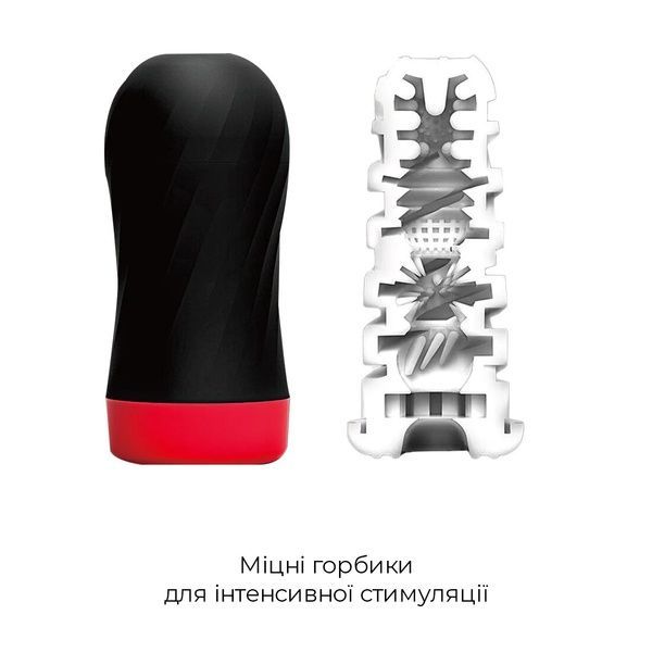 Мастурбатор Tenga Air-Tech Twist Tickle Red с изменяемой тугостью обхвата, эффект глубокого минета SO1421 фото