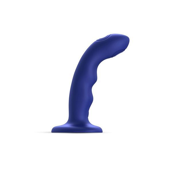 Насадка для страпону з подвійною точковою пульсацією Strap-On-Me TAPPING DILDO WAVE - CORAL PINK SO9621
