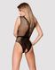 Сетчатый бодистокинг с доступом Obsessive B115 teddy S/M/L, черный SO7204 фото 2