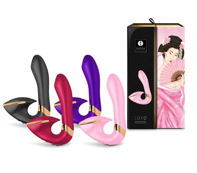 Вагінально-кліторальний вібратор Shunga Soyo Raspberry SO6906