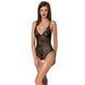 Боді з ажурним декором та відкритим кроком Ursula Body black L/XL &mdash; Passion SO5829 1
