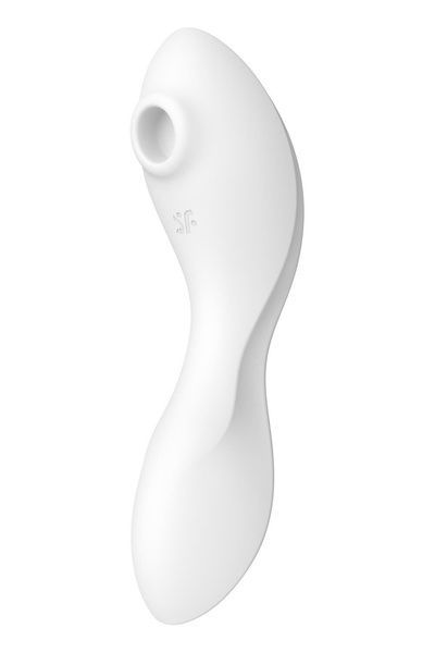 Вакуумний смарт-стимулятор із вібрацією Satisfyer Curvy Trinity 5 (White), керування зі смартфона SO6725