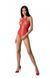 Бодистокинг с имитацией корсетной шнуровки Passion BS094 One Size, white, цветочный узор, с доступом SO8924 фото