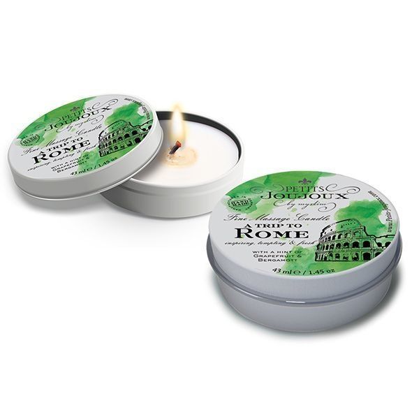 Масажна свічка Petits Joujoux - Rome - Grapefruit and Bergamott (43 мл) з афродизіаками SO3172