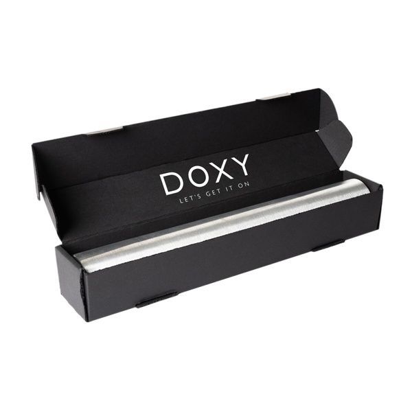 Вібромасажер DOXY Die Cast 3R Blue Flame, дуже потужний, живлення 220В, металевий корпус SO8023