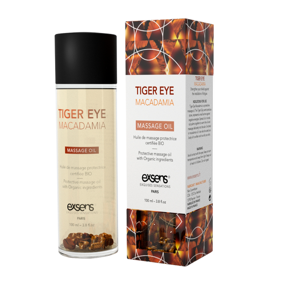 Масажна олія EXSENS Tiger Eye Macadamia (захист з тигровим оком) 100мл, натуральна SO2379